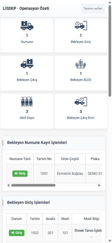 iPhone üzerinde LİSDEP mobil operasyon ekranı